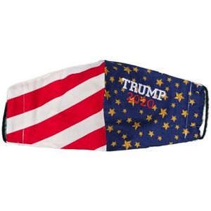 Trump 2020 American Flag Face Mask Patriotic Reusable Patriotic (AD)